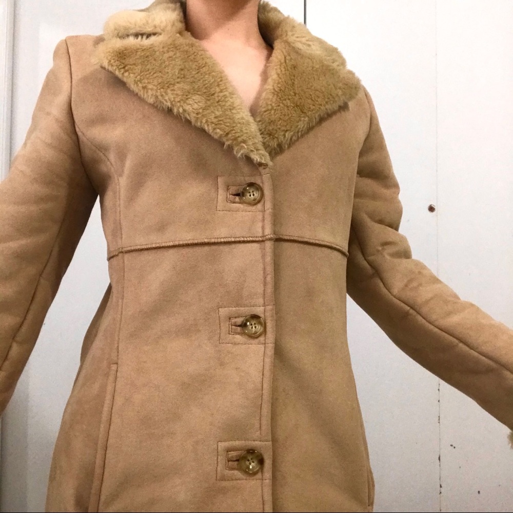 ✨LAST WEEK!!! Suede Coat with Shearling lining